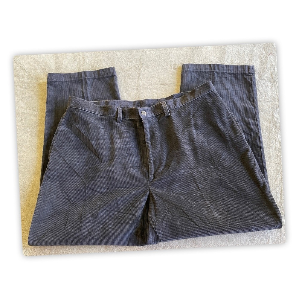Haggar Generations Black Corduroy Cotton Blend Men's Pants 42x29